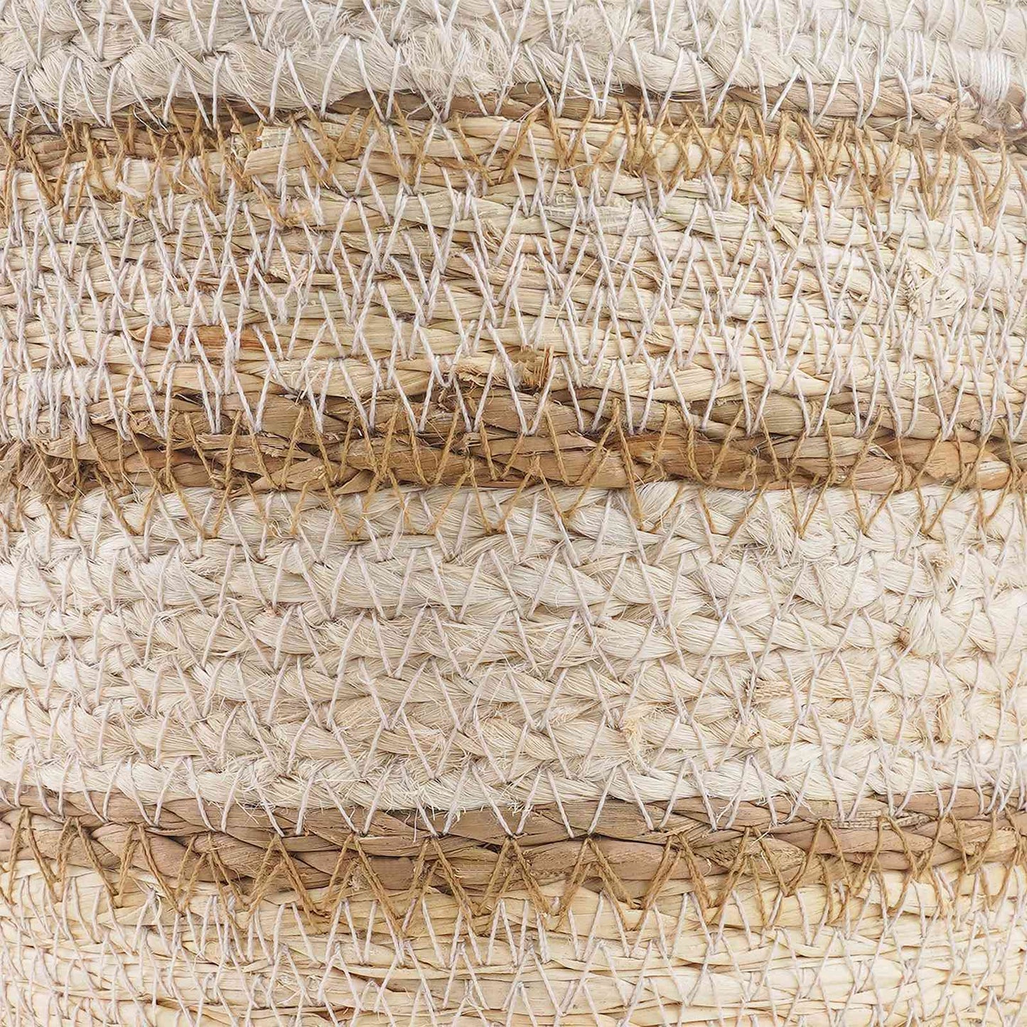 Sjøgress plantekurver 3 pcs Naturlig, Hvit og Beige Ø26 x 19 cm