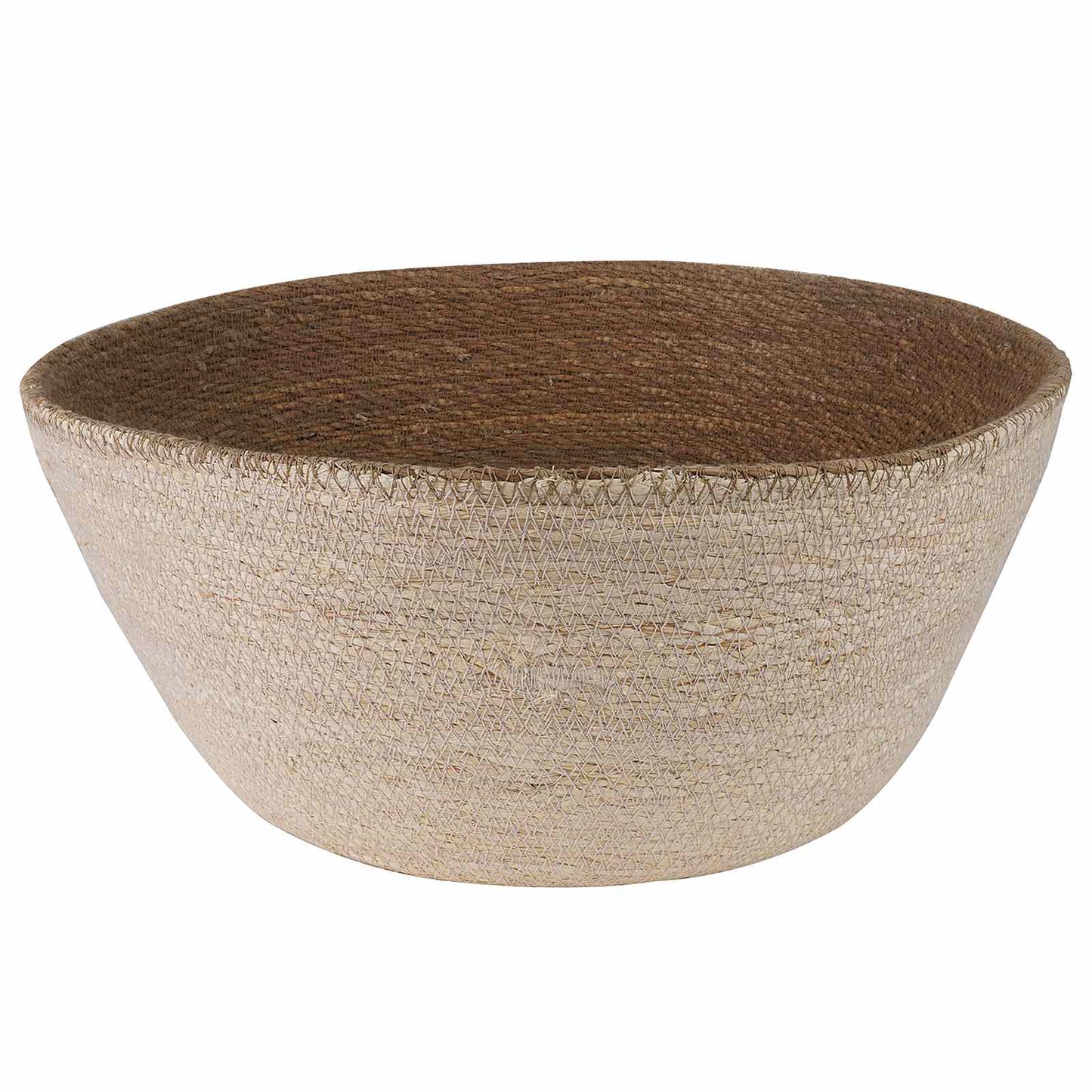 Blomsterkrukke med håndtak 2 pcs Hvit Ø 32 x 32 cm
