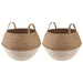 Blomsterkrukke med håndtak 2 pcs Hvit Ø 45 x 36 cm