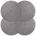 Jute Placemets 4 pcs Grå Ø 30 cm 100% Tossa Jute
