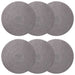 Jute Placemets 6 pcs Grå Ø 30 cm 100% Tossa Jute
