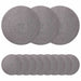 Jute Placemets 12 pcs Grå Ø 30 cm 100% Tossa Jute