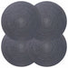 Jute Placemets 4 pcs Mørkegrå Ø 30 cm 100% Tossa Jute