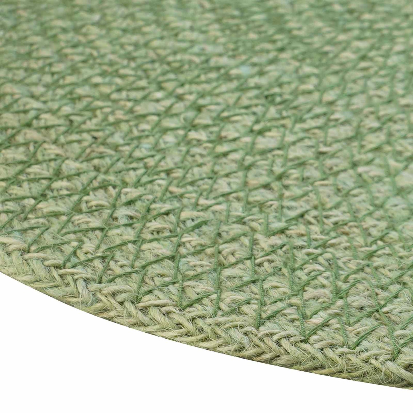 Jute Placemets 6 pcs Olivengrønn Ø 30 cm 100% Tossa Jute