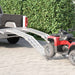 Sammenleggbar motorsykkelrampe 340 kg per rampe 2 pcs sølv