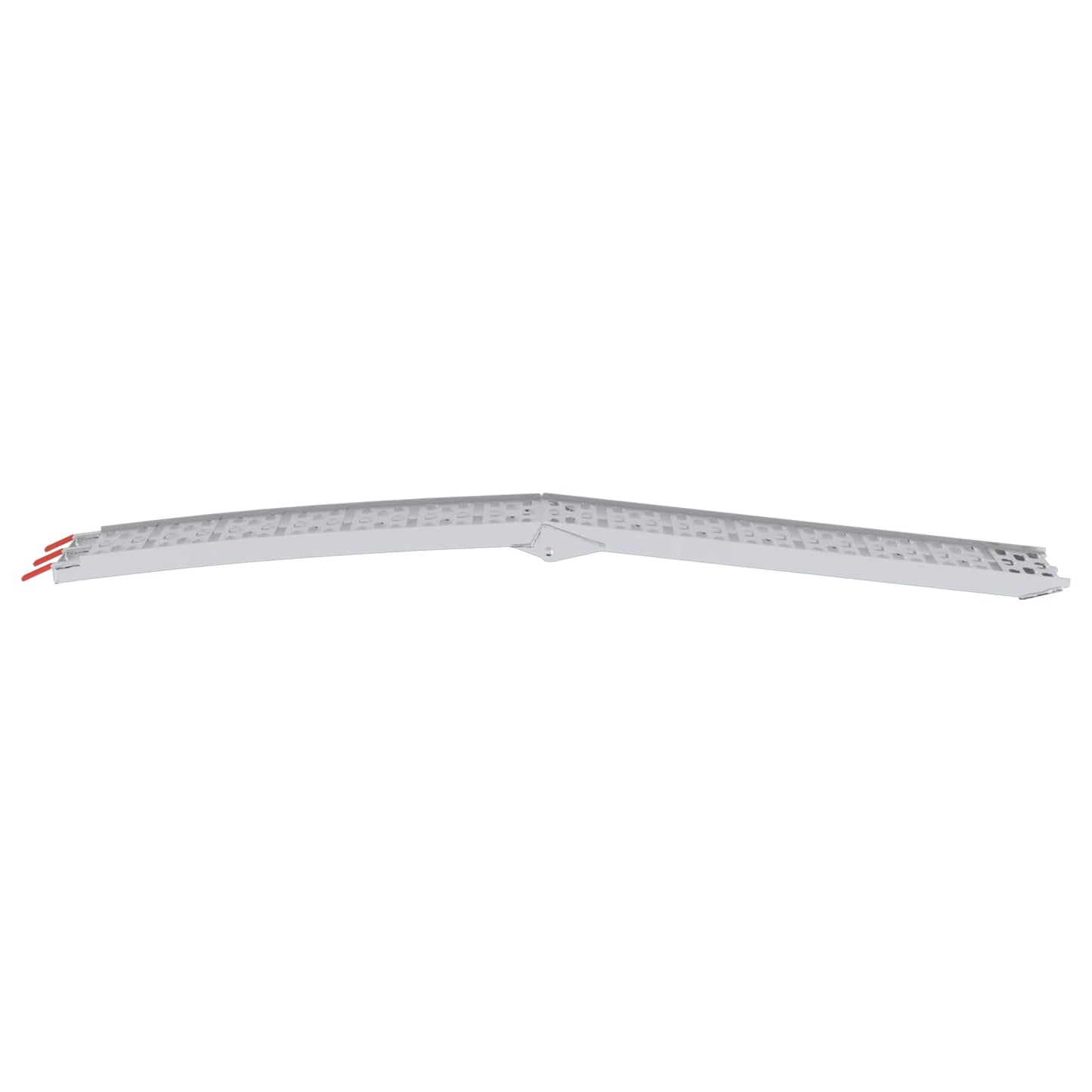 Sammenleggbar motorsykkelrampe 340 kg per rampe 2 pcs sølv