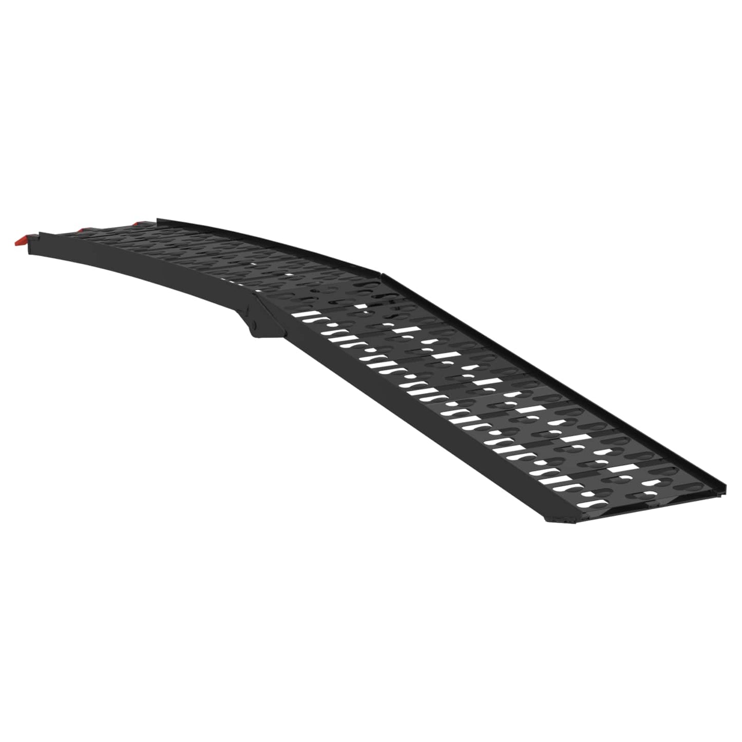 Sammenleggbar motorsykkelrampe 340 kg per rampe 2 pcs Svart