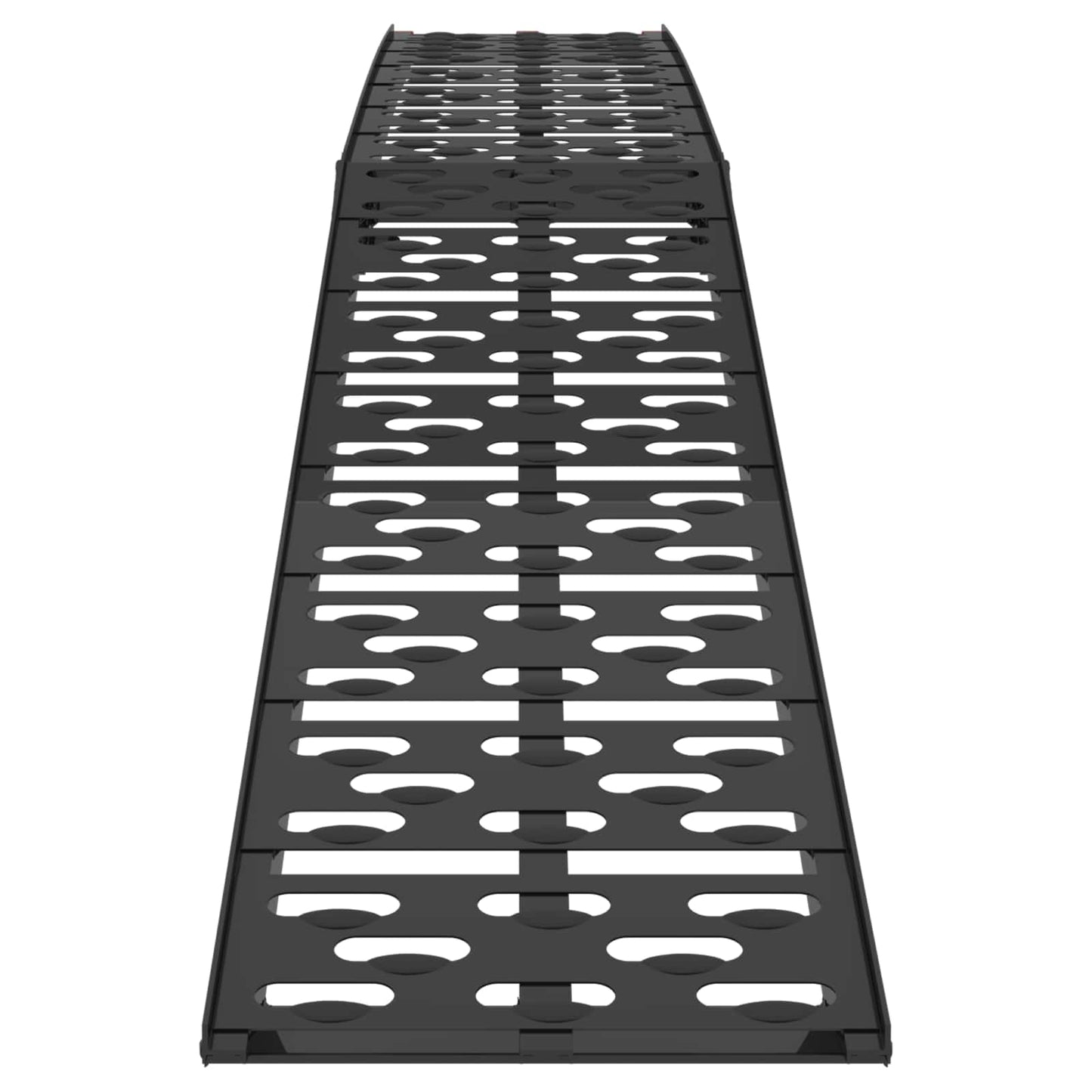 Sammenleggbar motorsykkelrampe 340 kg per rampe 2 pcs Svart