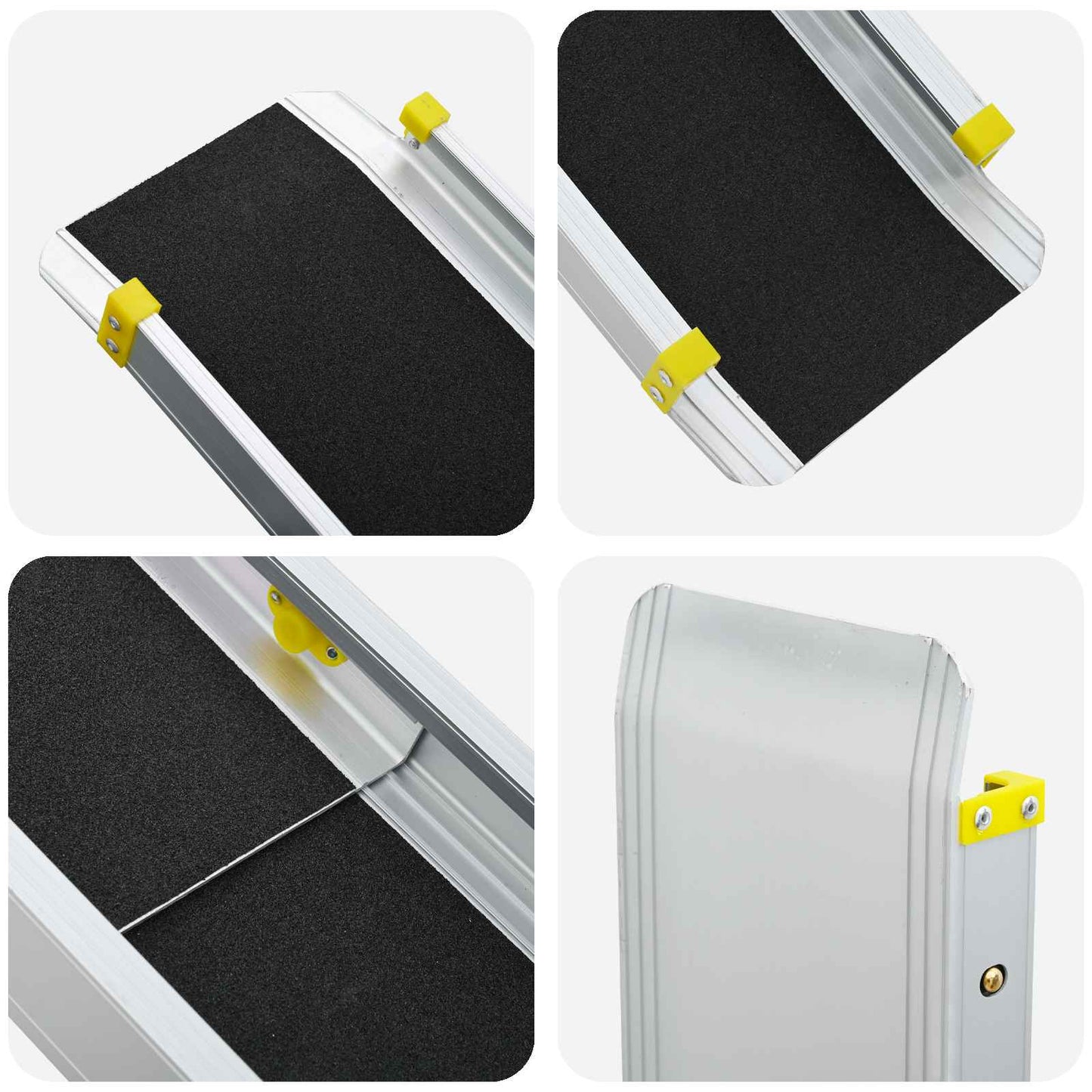 Rampe for rullestol 270 kg 2 pcs Svart 152 x 19 x 5,5 cm