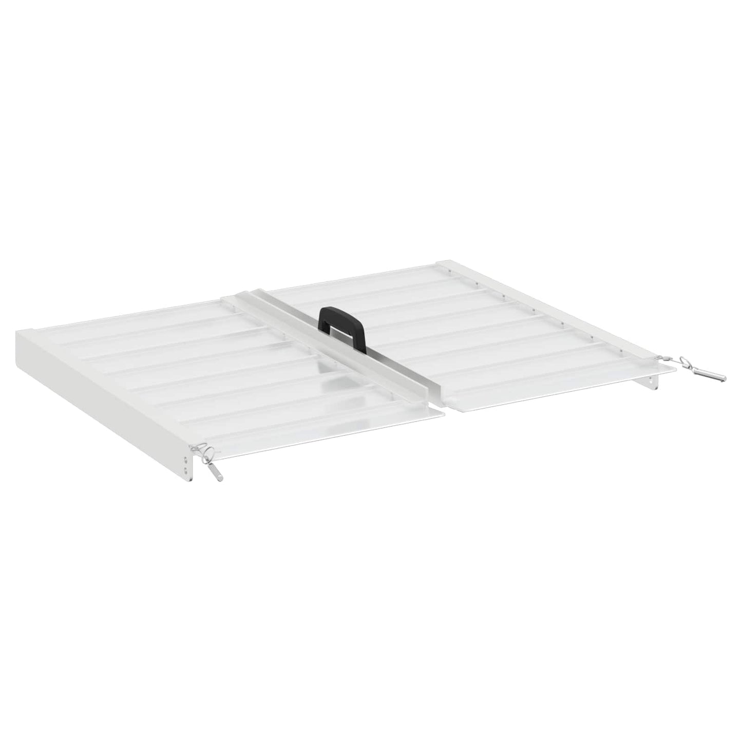 Rampe for rullestol 270 kg sølv 62 x 73 x 5 cm Aluminium