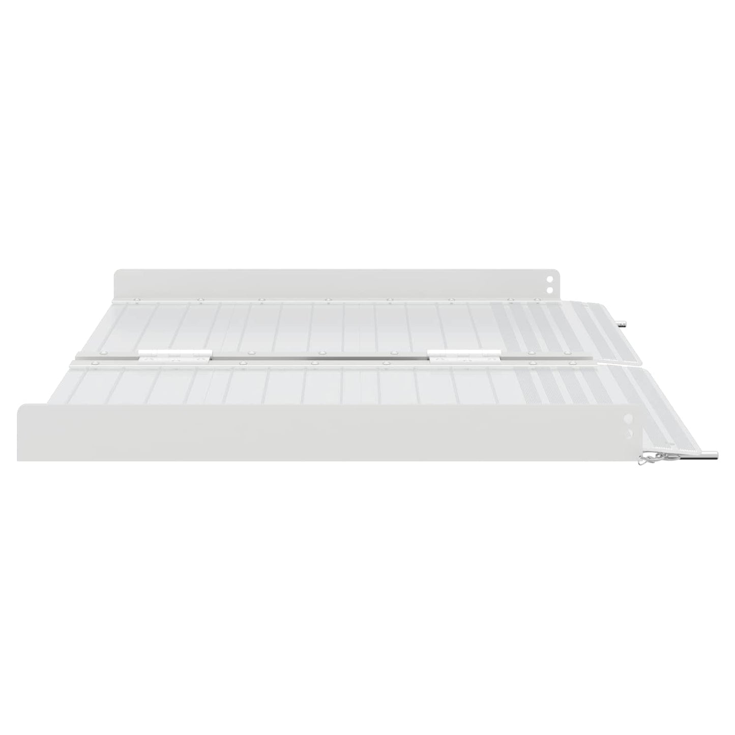 Rampe for rullestol 270 kg sølv 62 x 73 x 5 cm Aluminium