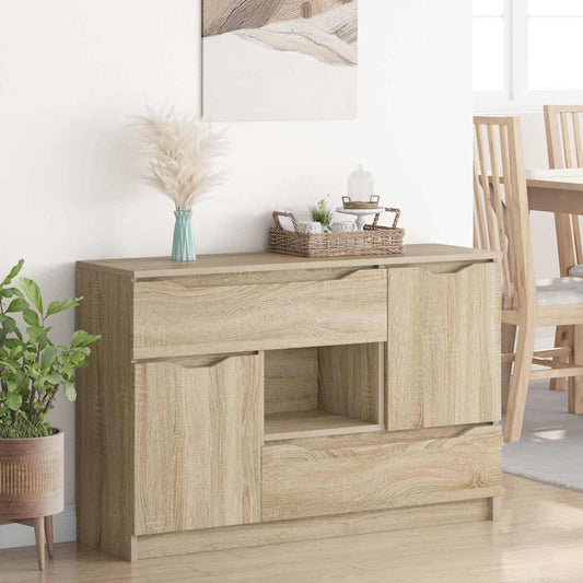 Serviesskap med skuff Sonoma eik 100 x 30 x 65,6 Konstruert tre