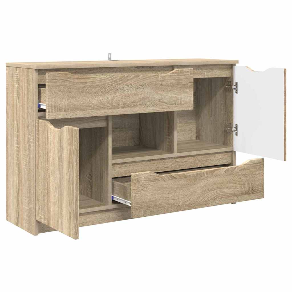 Serviesskap med skuff Sonoma eik 100 x 30 x 65,6 Konstruert tre