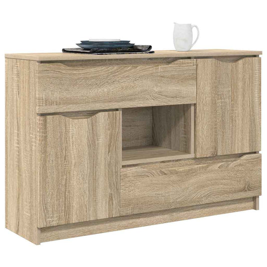 Serviesskap med skuff Sonoma eik 100 x 30 x 65,6 Konstruert tre