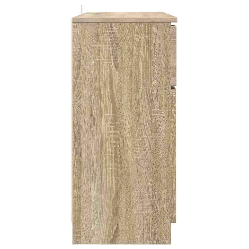 Serviesskap med skuff Sonoma eik 100 x 30 x 65,6 Konstruert tre