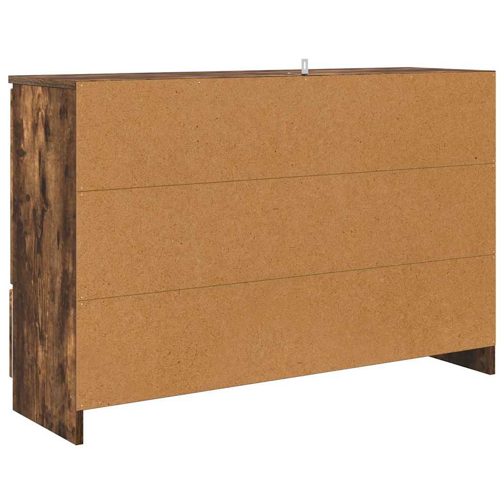 Serviesskap med skuff Røkt eik 100 x 30 x 65,6 Konstruert tre