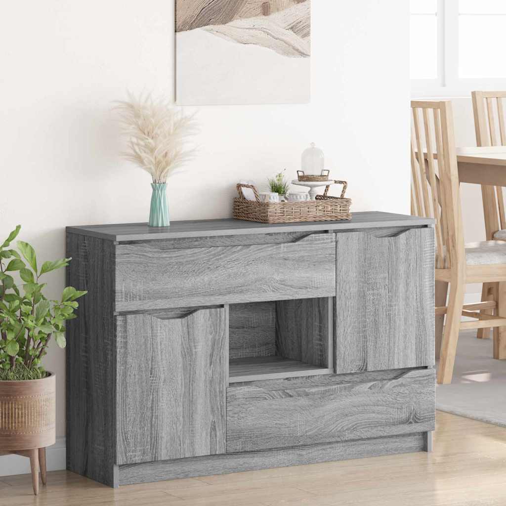 Serviesskap med skuff Grå Sonoma 100 x 30 x 65,6 Konstruert tre