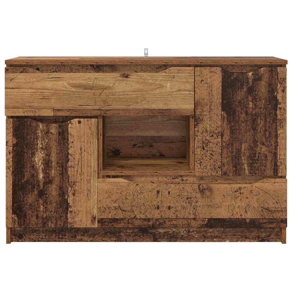 Serviesskap med skuff Gamle tre 100 x 30 x 65,6 Konstruert tre