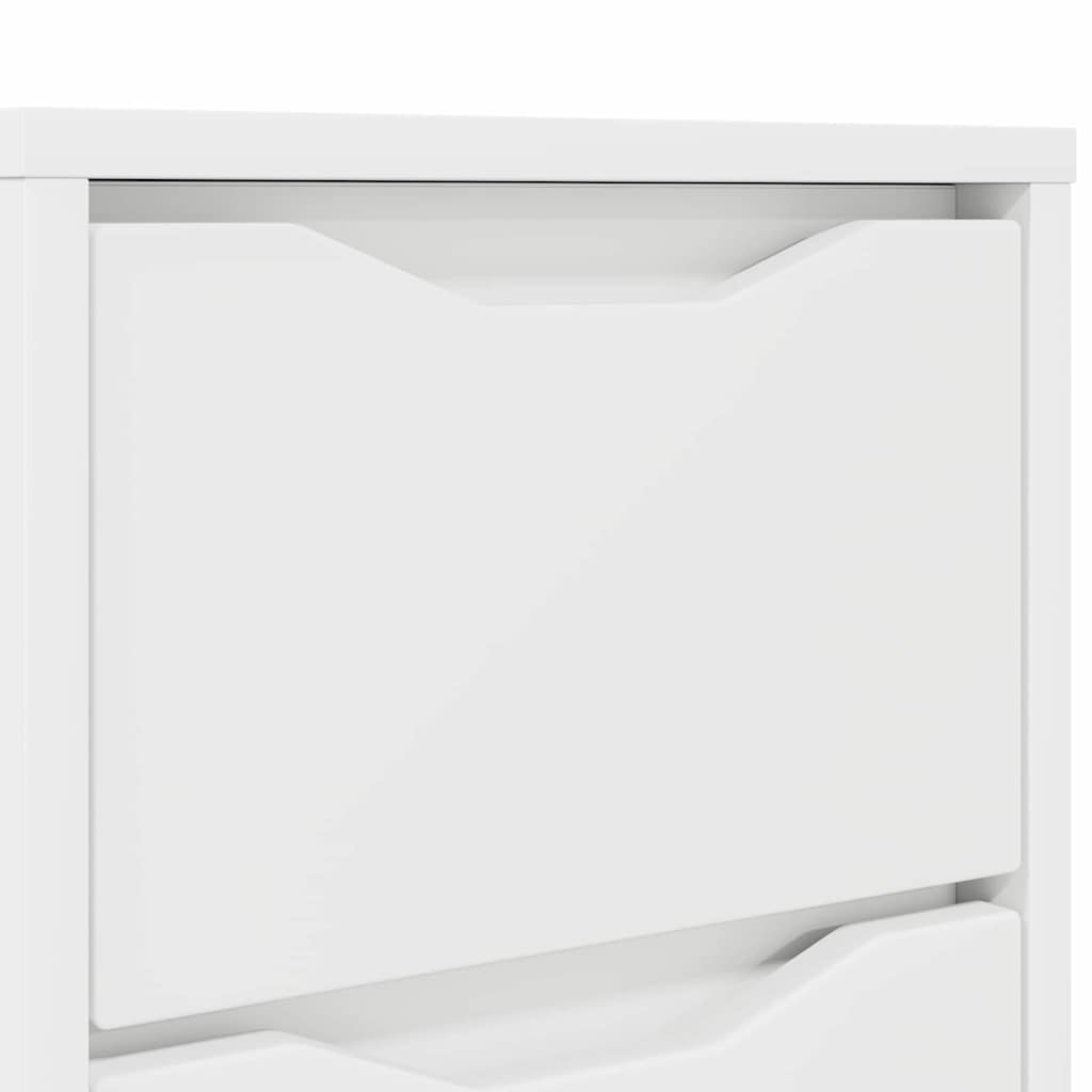 Nattbord med skuff 2 pcs Hvit 30,5 x 30 x 43 cm Konstruert tre