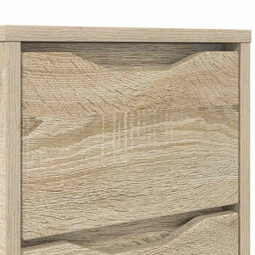 Nattbord 2 pcs Sonoma eik 30,5 x 30 x 43 cm Konstruert tre