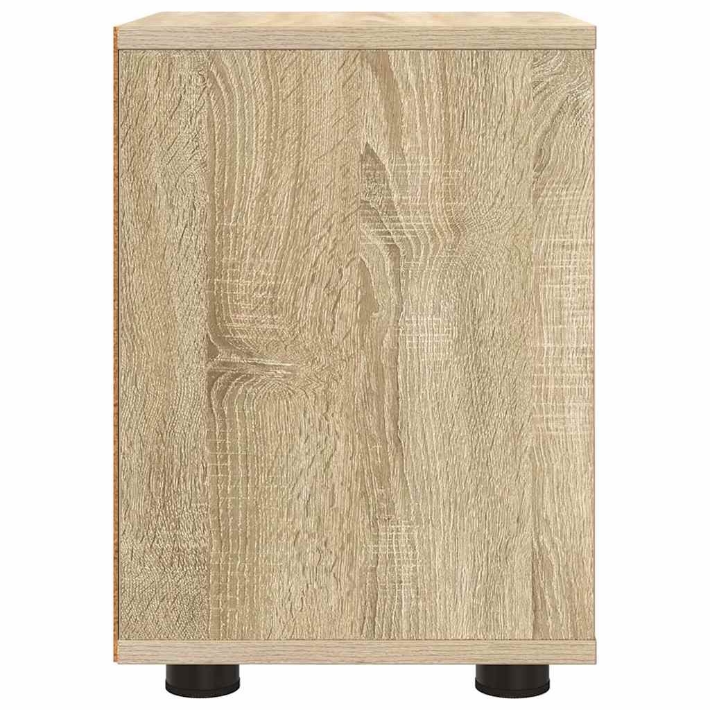 Nattbord 2 pcs Sonoma eik 30,5 x 30 x 43 cm Konstruert tre