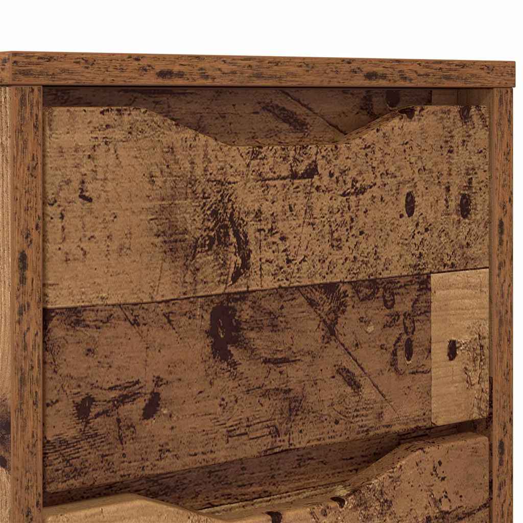 Nattbord med skuff Gamle tre 30,5 x 30 x 43 cm Konstruert tre