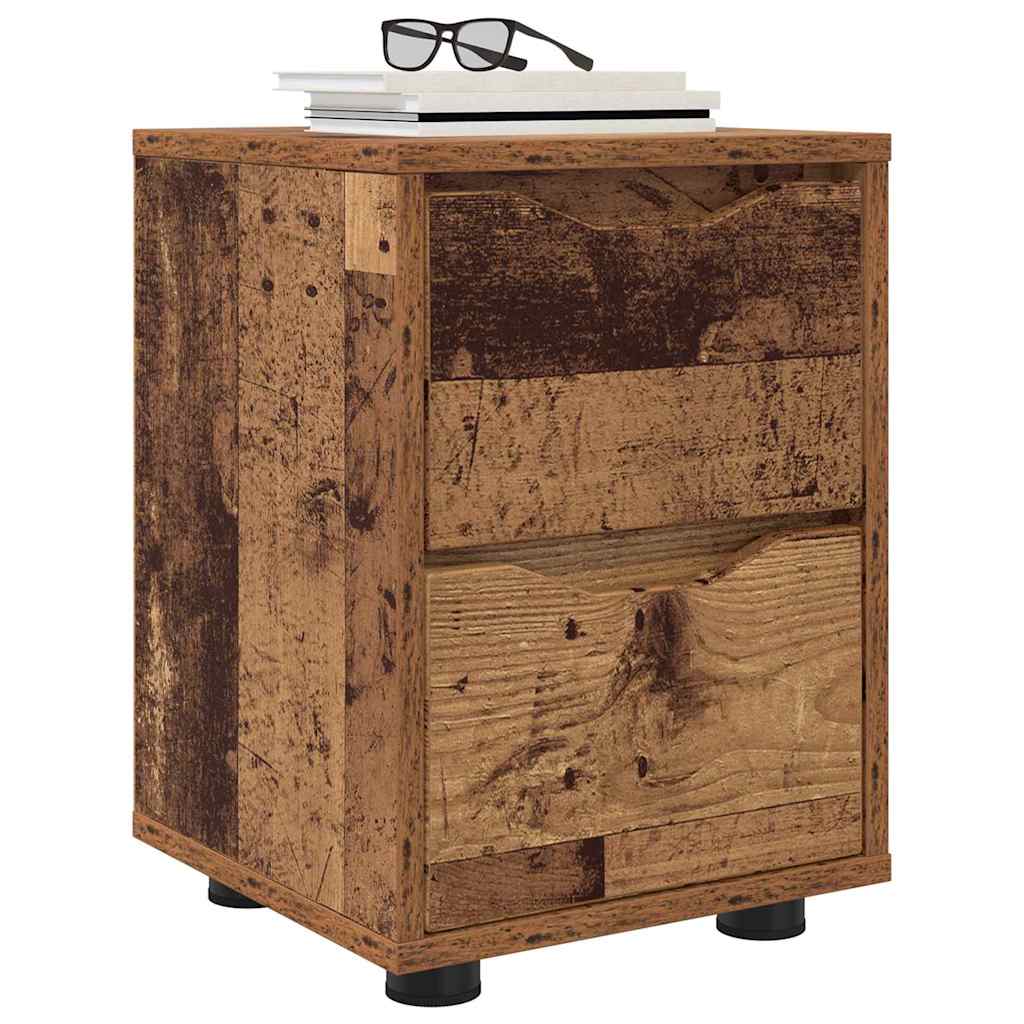 Nattbord 2 pcs Gamle tre 30,5 x 30 x 43 cm Konstruert tre