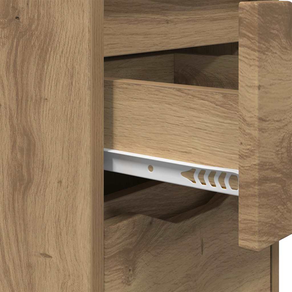 Nattbord 2 stk. Artisan Eik 30,5 x 30 x 43 cm Konstruert tre