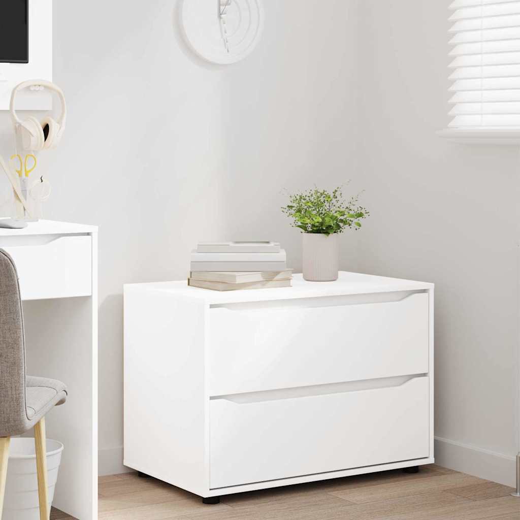 Oppbevaringsskap Hvit 80 x 48 x 57 cm Konstruert tre