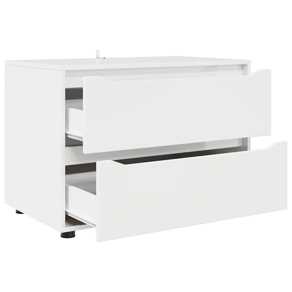 Oppbevaringsskap Hvit 80 x 48 x 57 cm Konstruert tre