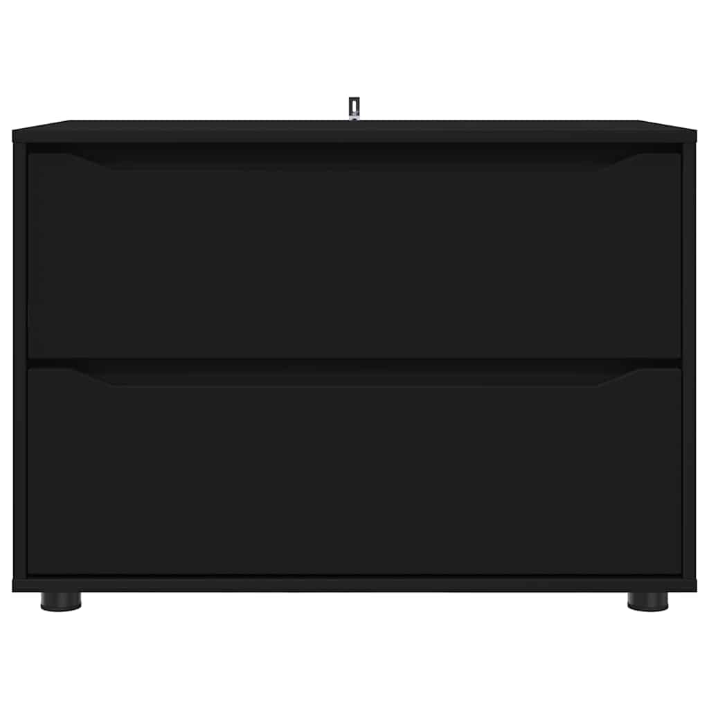 Oppbevaringsskap Svart 80 x 48 x 57 cm Konstruert tre