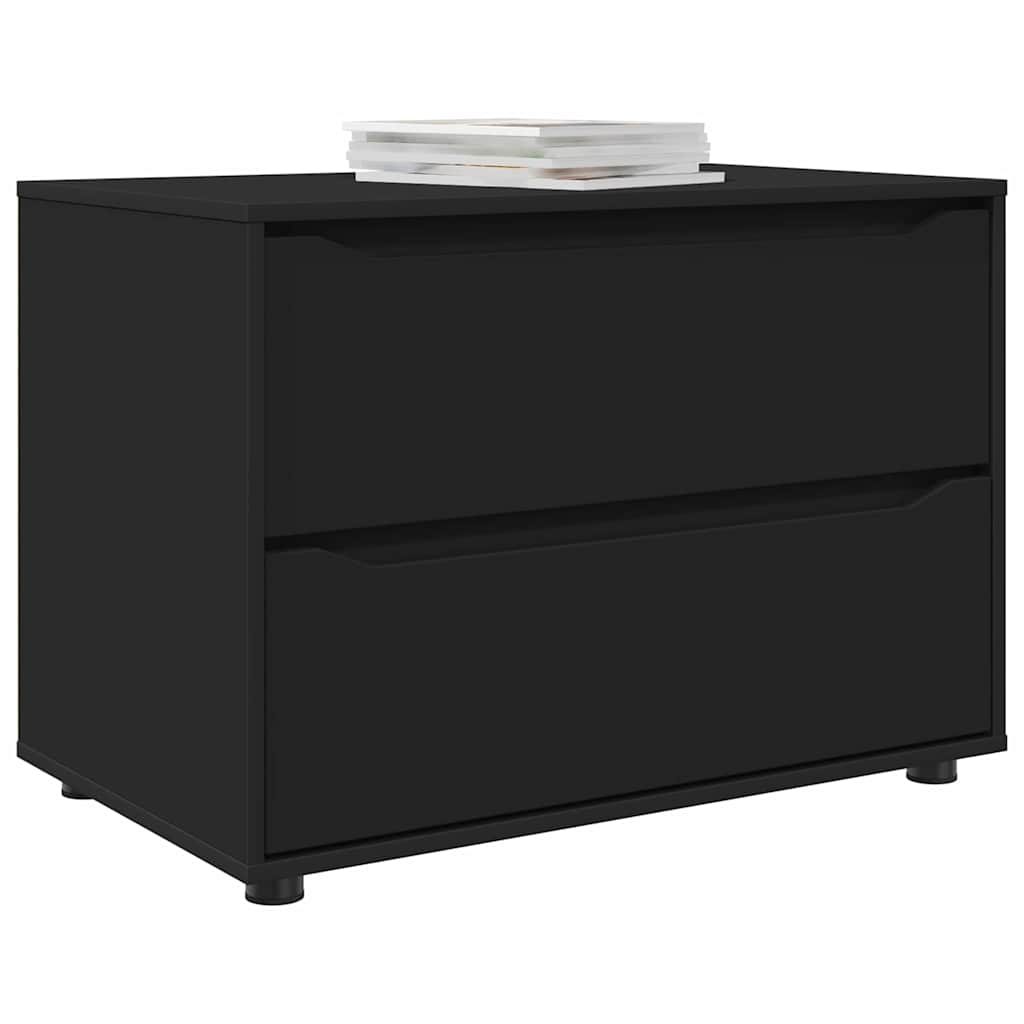 Oppbevaringsskap Svart 80 x 48 x 57 cm Konstruert tre