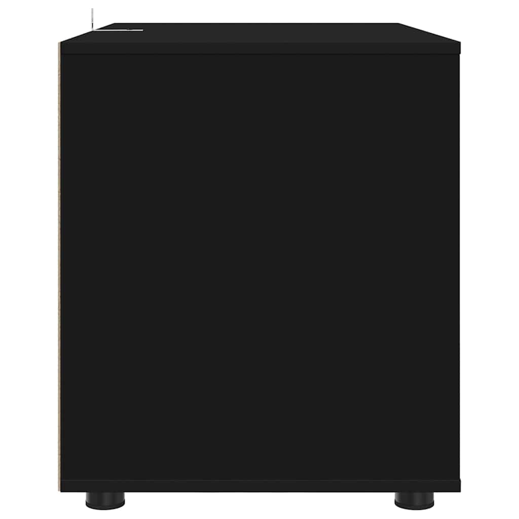 Oppbevaringsskap Svart 80 x 48 x 57 cm Konstruert tre