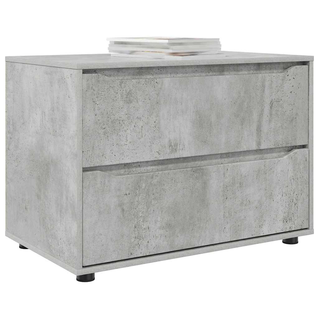 Oppbevaringsskap Betonggrå 80 x 48 x 57 cm Konstruert tre