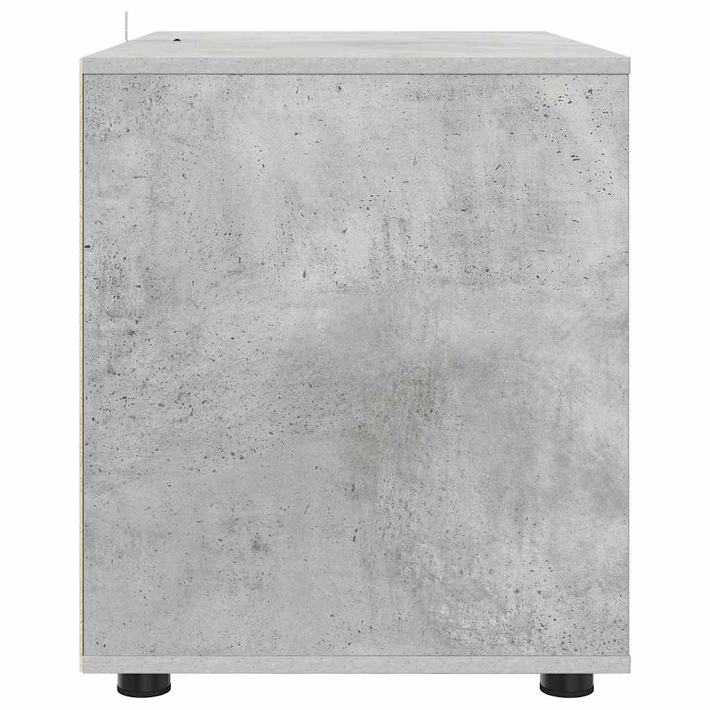 Oppbevaringsskap Betonggrå 80 x 48 x 57 cm Konstruert tre