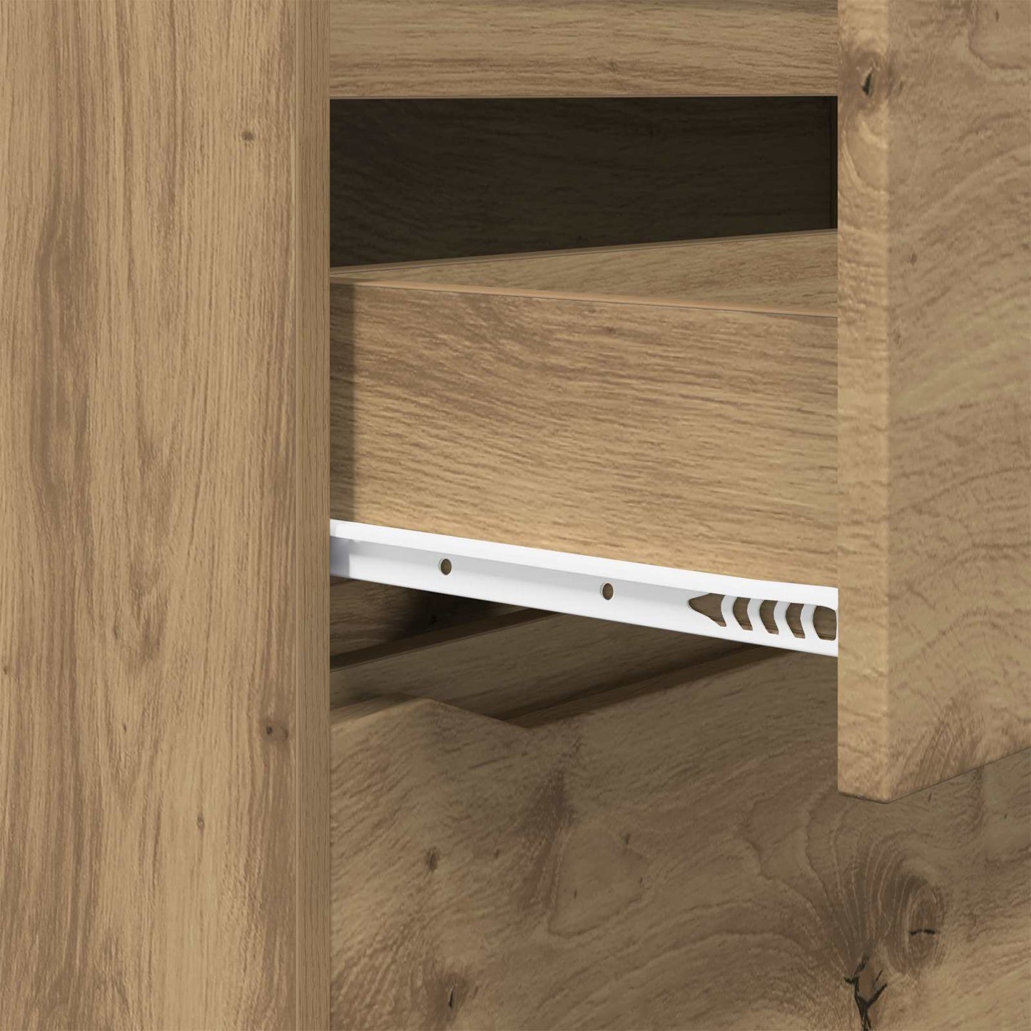 Oppbevaringsskap 80 x 48 x 57 cm Konstruert tre Artisan Eik