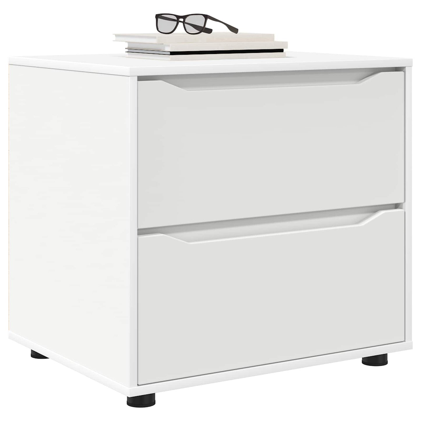 Oppbevaringsskap 60 x 48 x 57 cm Konstruert tre Hvit