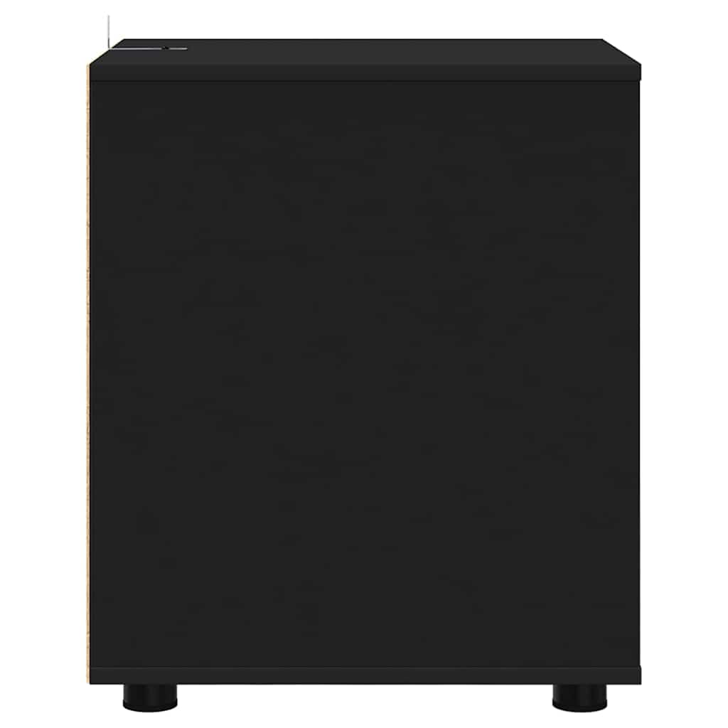 Oppbevaringsskap Svart 40 x 48 x 57 cm Konstruert tre