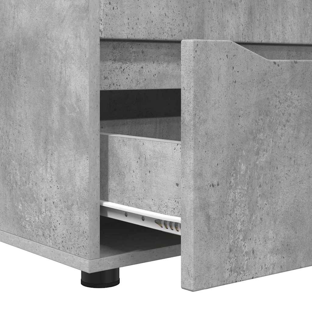 Oppbevaringsskap Betonggrå 40 x 48 x 57 cm Konstruert tre