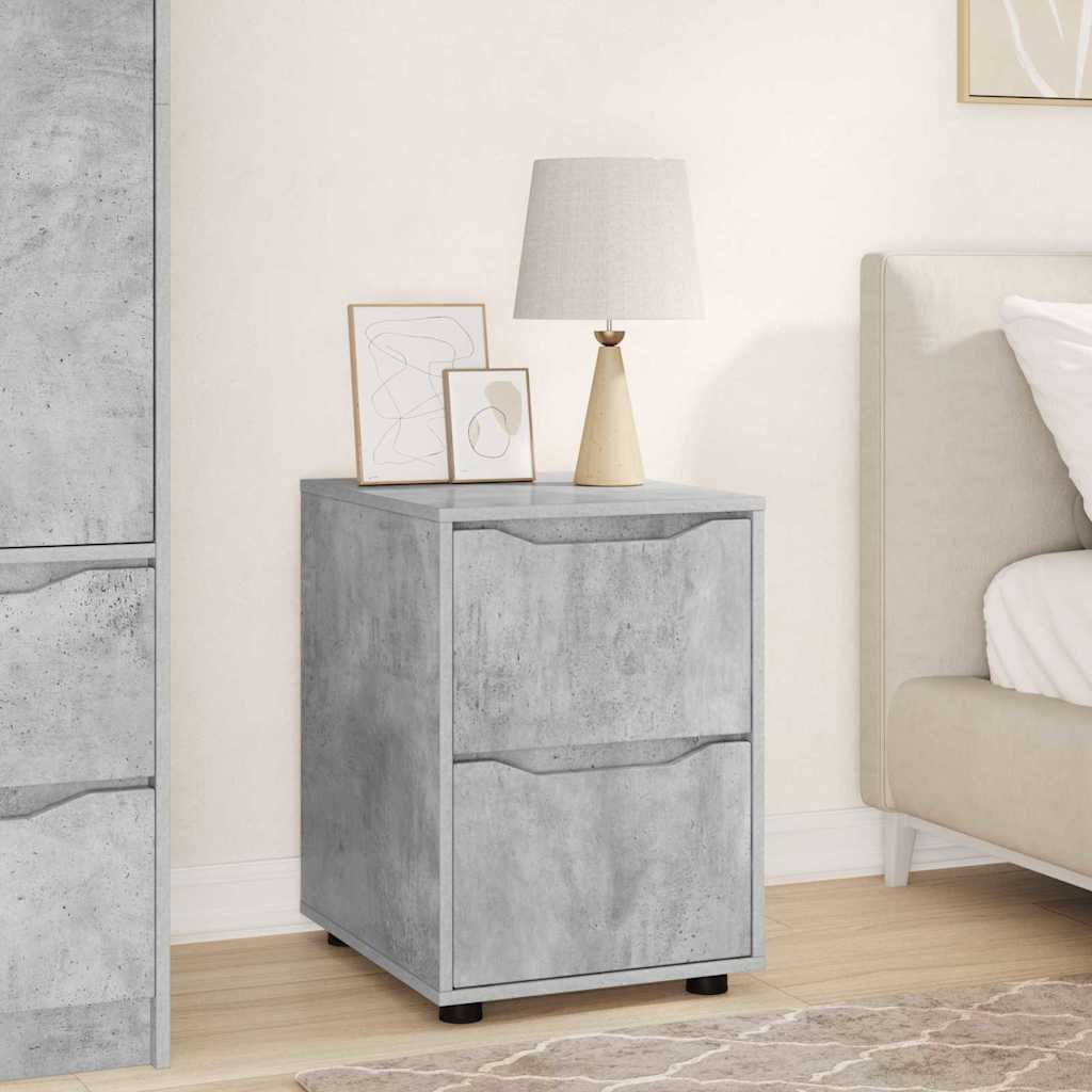 Oppbevaringsskap Betonggrå 40 x 48 x 57 cm Konstruert tre