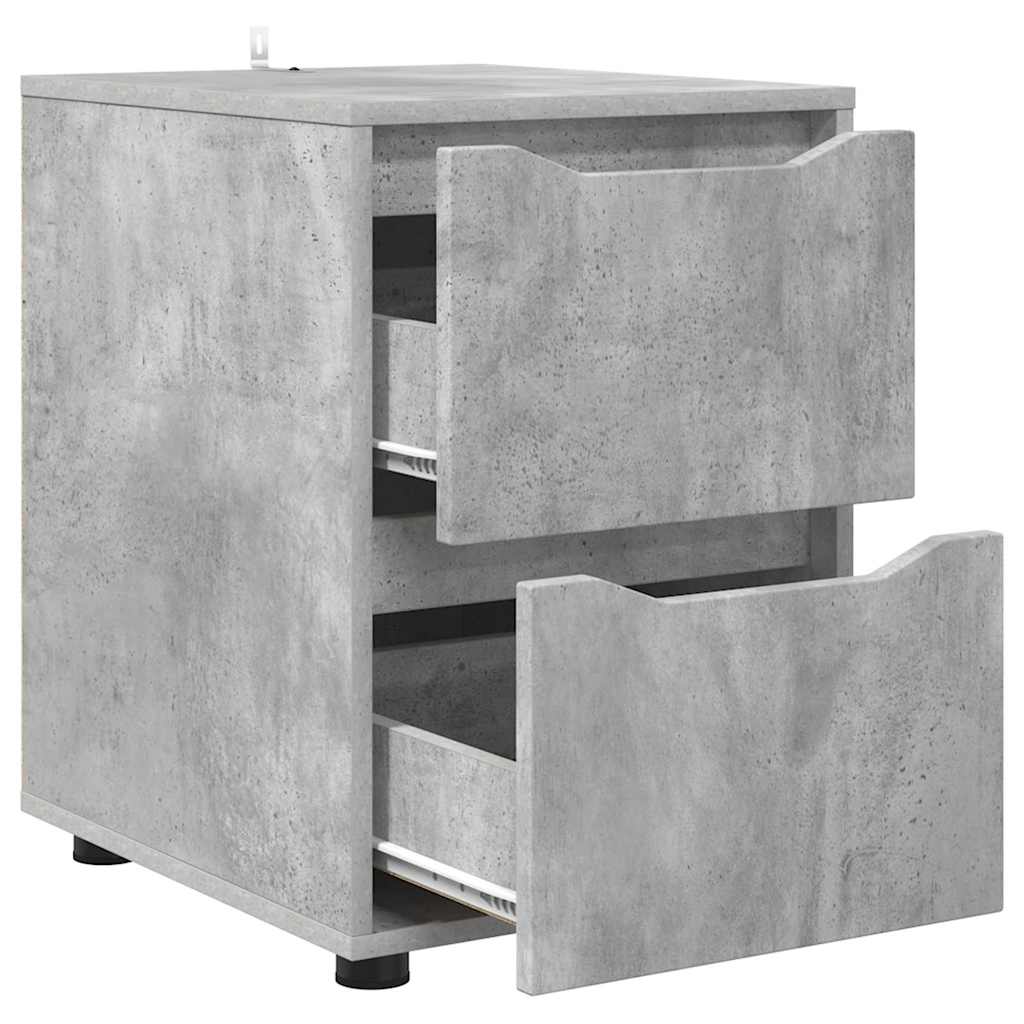Oppbevaringsskap Betonggrå 40 x 48 x 57 cm Konstruert tre