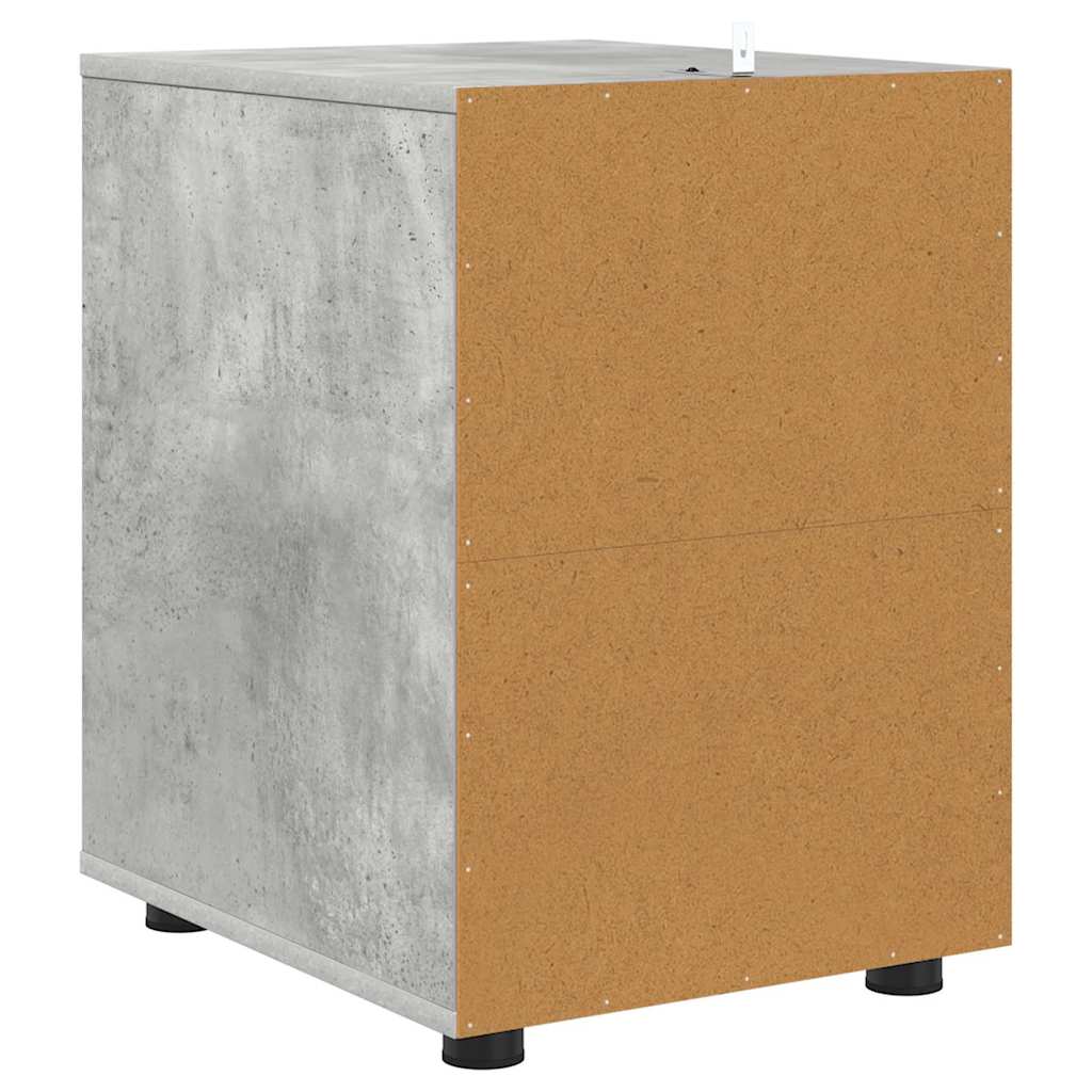 Oppbevaringsskap Betonggrå 40 x 48 x 57 cm Konstruert tre