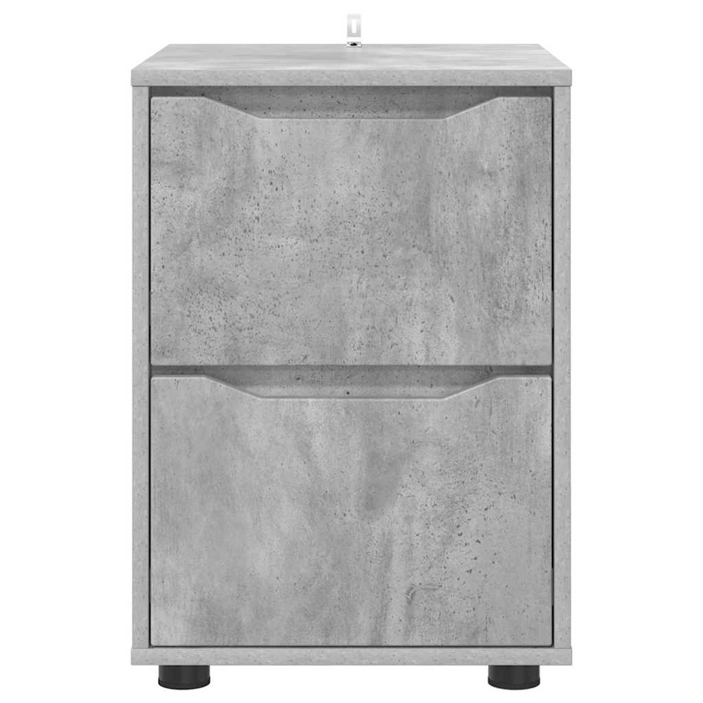 Oppbevaringsskap Betonggrå 40 x 48 x 57 cm Konstruert tre