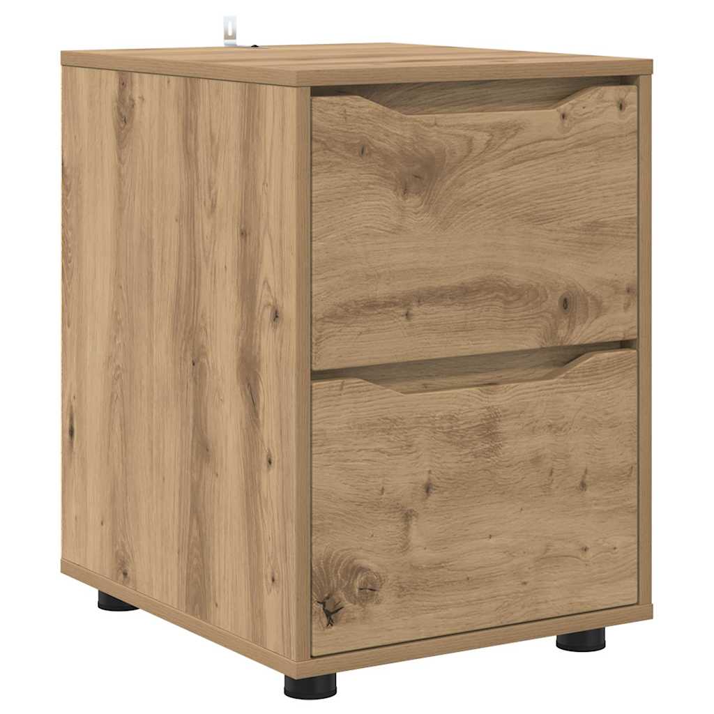 Oppbevaringsskap 40 x 48 x 57 cm Konstruert tre Artisan Eik