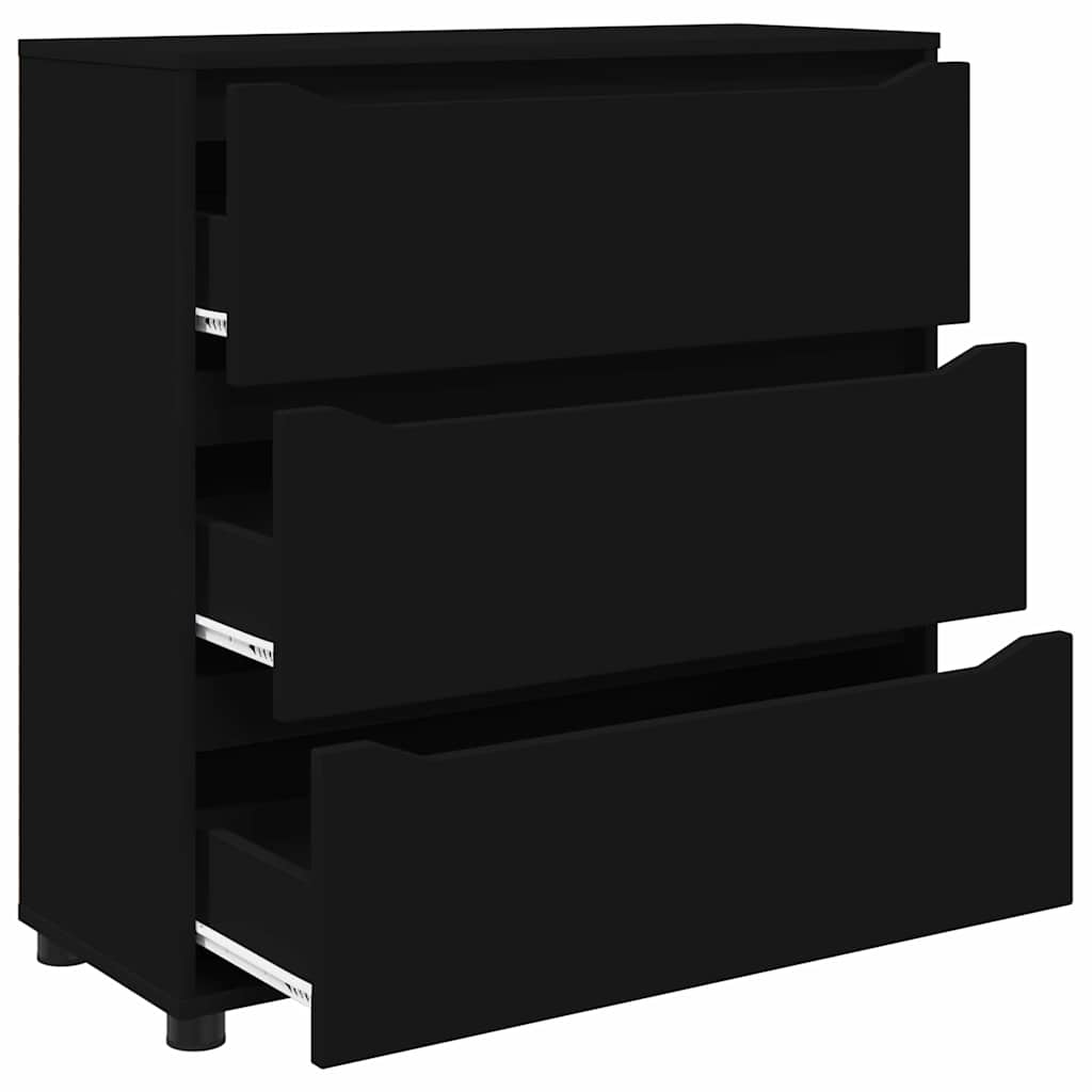 Oppbevaringsskap Svart 80 x 31 x 81 cm Konstruert tre