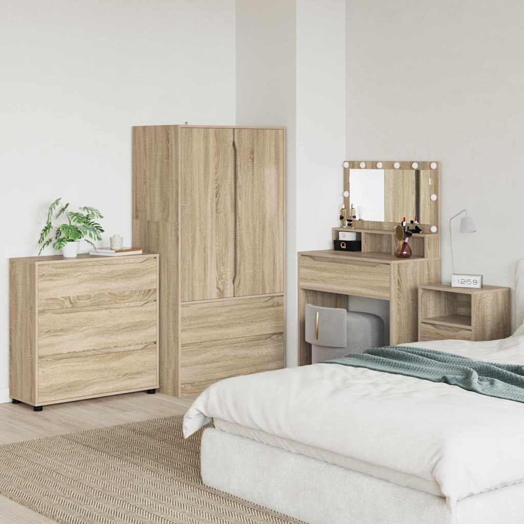 Oppbevaringsskap Sonoma eik 80 x 31 x 81 cm Konstruert tre