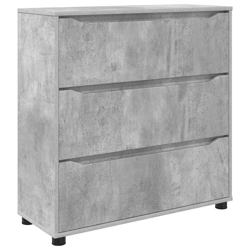 Oppbevaringsskap Betonggrå 80 x 31 x 81 cm Konstruert tre