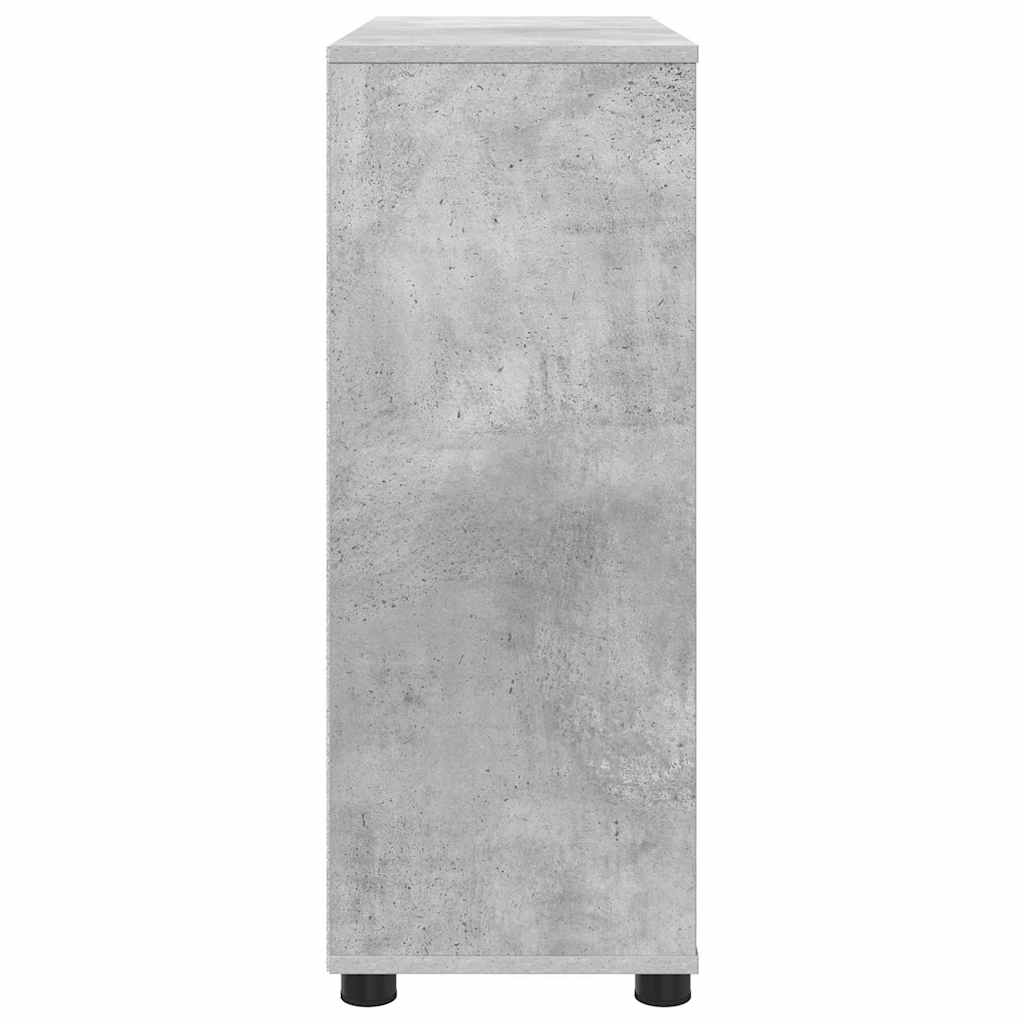 Oppbevaringsskap Betonggrå 80 x 31 x 81 cm Konstruert tre