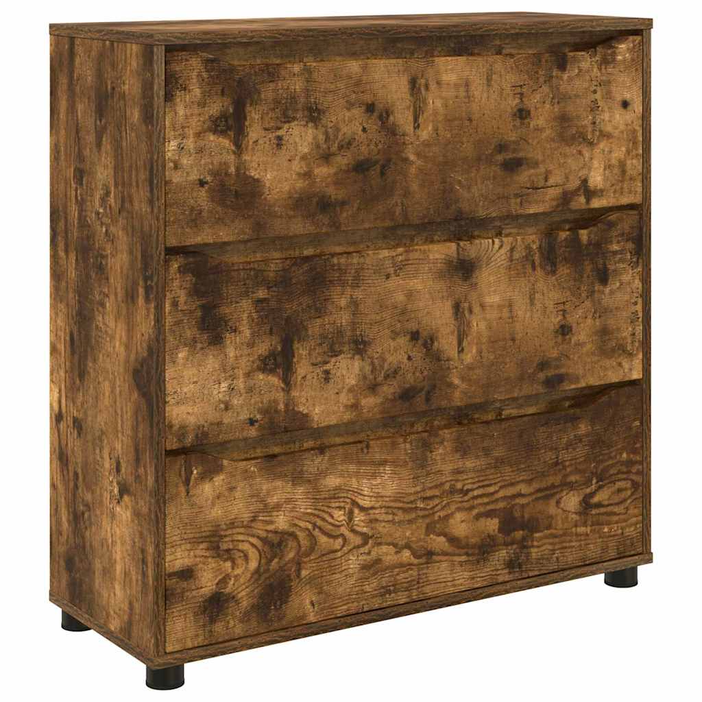 Oppbevaringsskap Røkt eik 80 x 31 x 81 cm Konstruert tre