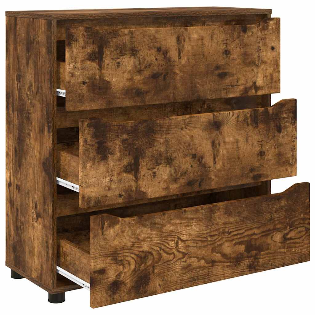 Oppbevaringsskap Røkt eik 80 x 31 x 81 cm Konstruert tre